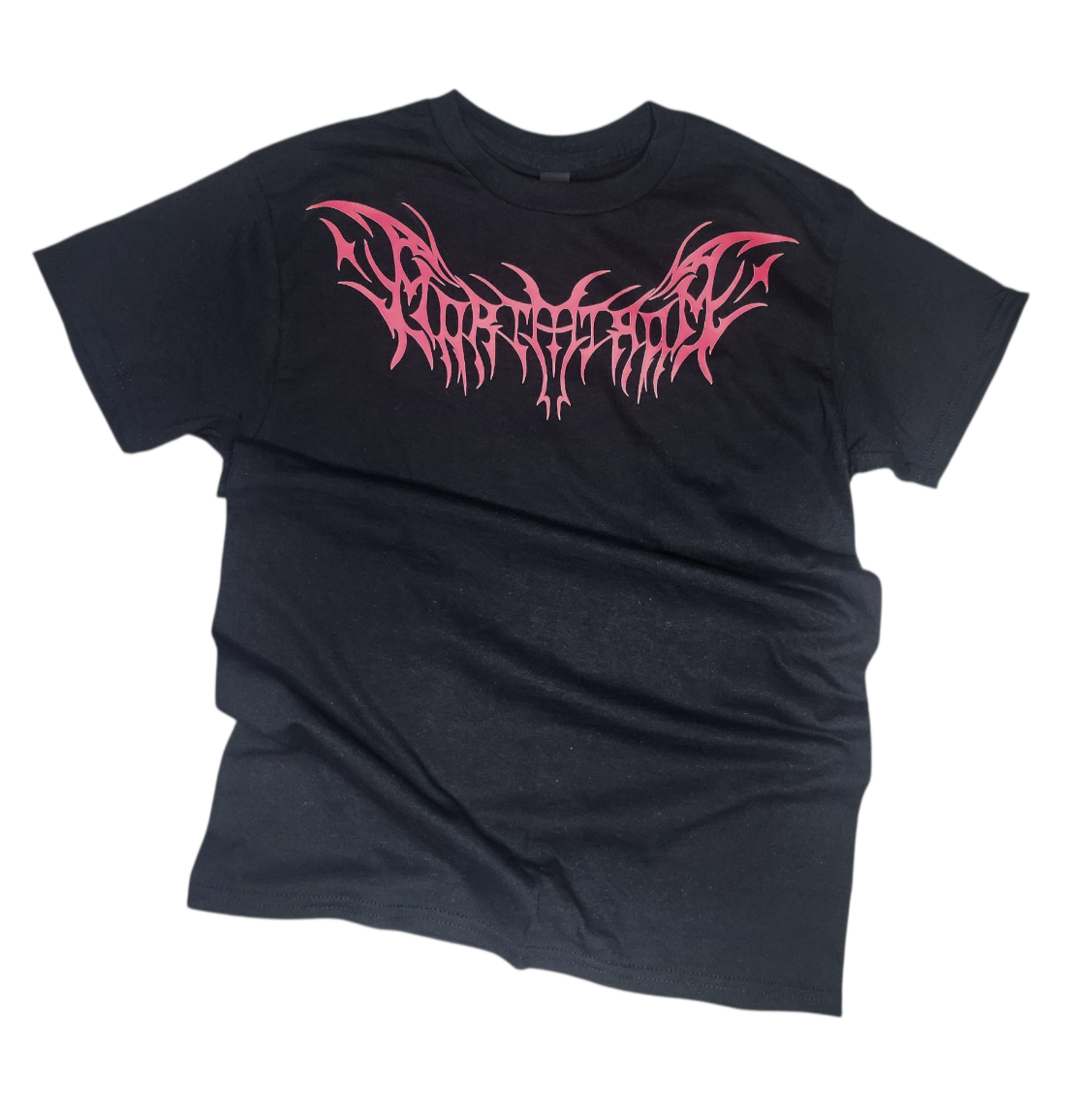 Morta Atrom Black Bright Pink Unisex T-Shirt