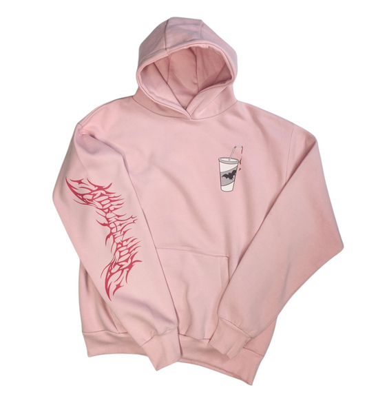 Morta Atrom Baby Pink Unisex Vamp Hoodie