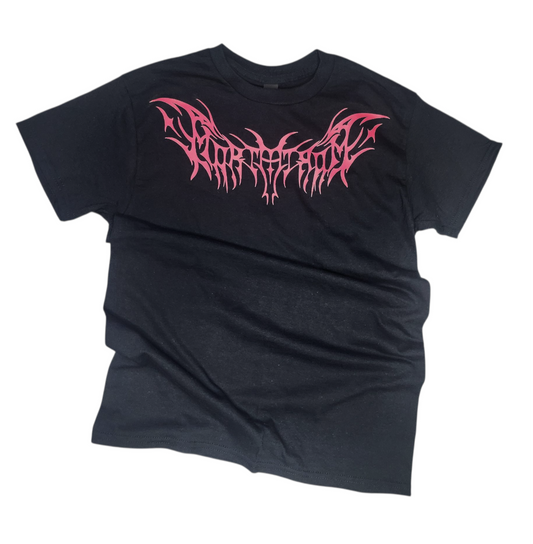 Morta Atrom Black Bright Pink Unisex T-Shirt