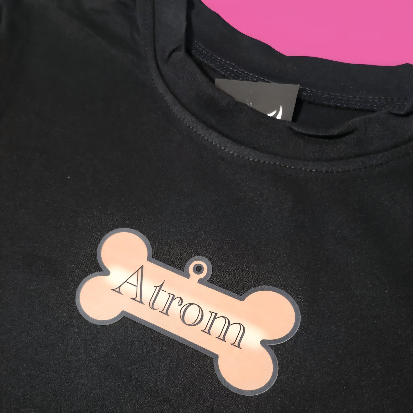 Black Atrom the Poodle Crop Top